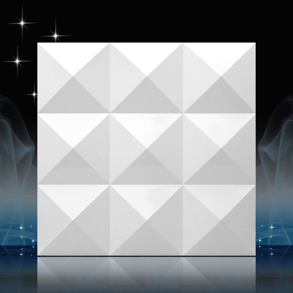 Panel de Pared 3D Blanco 50*50 - Pvc Panel Background reseña y precio
